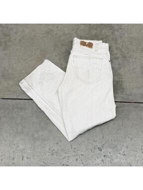 vintage levis 550 white made in usa relaxed baggy fit jeans size 32 x 30